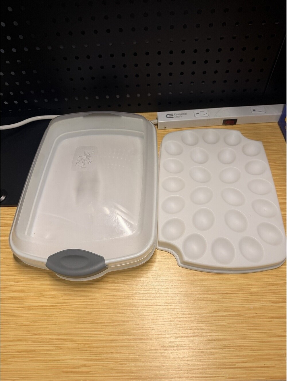 Pampered Chef #2781 Chillzanne Rectangle Server Tray Deviled Egg Veggies Fruit *